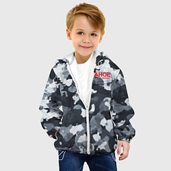 Куртка с капюшоном детская Chevrolet tahoe military тахо, цвет: 3D-белый — фото 2