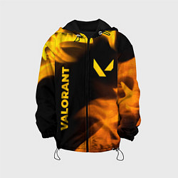 Куртка с капюшоном детская Valorant - gold gradient вертикально, цвет: 3D-черный