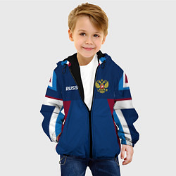 Куртка с капюшоном детская Спортивная Россия, цвет: 3D-черный — фото 2