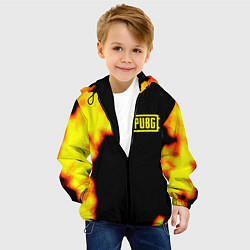 Куртка с капюшоном детская PlayerUnknowns Battlegrounds fire, цвет: 3D-черный — фото 2