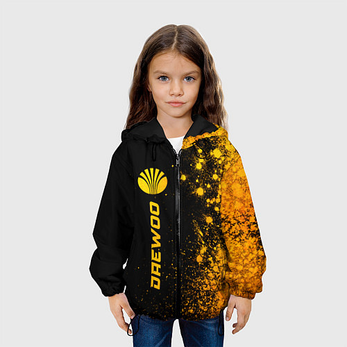 Детская куртка Daewoo - gold gradient по-вертикали / 3D-Черный – фото 3