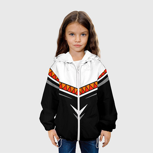 Детская куртка Индейские мотивы в наши дни / 3D-Белый – фото 3