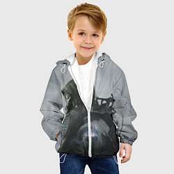 Куртка с капюшоном детская STALKER 2 одиночка постер, цвет: 3D-белый — фото 2