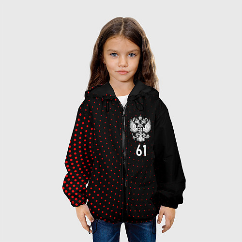Детская куртка Точки: Ростовская область / 3D-Черный – фото 3