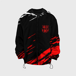Куртка с капюшоном детская Барселона краски, цвет: 3D-черный