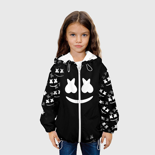 Детская куртка Marshmello black collection / 3D-Белый – фото 3
