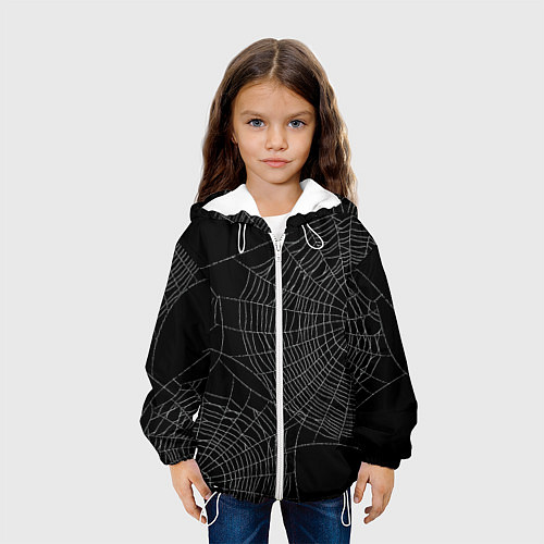 Детская куртка Spider паутина / 3D-Белый – фото 3