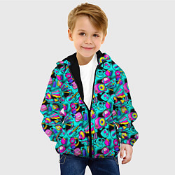 Куртка с капюшоном детская Childrens music, цвет: 3D-черный — фото 2