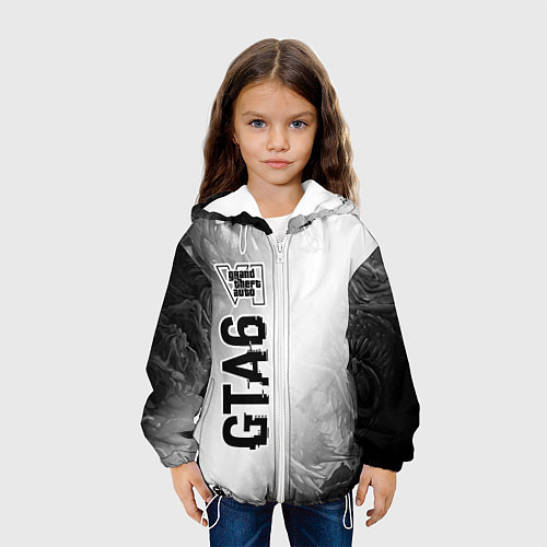 Детская куртка GTA6 glitch на светлом фоне по-вертикали / 3D-Белый – фото 3