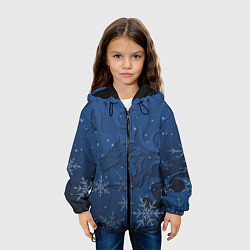 Куртка с капюшоном детская Ледяной дракон 2024, цвет: 3D-черный — фото 2