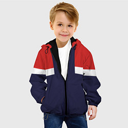 Куртка с капюшоном детская Олимпийка 90х - Ретро, цвет: 3D-черный — фото 2