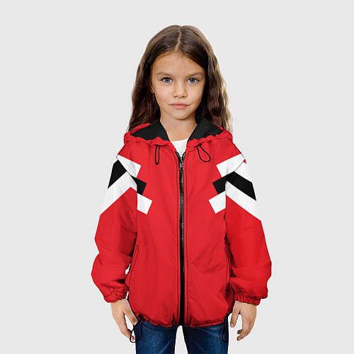 Детская куртка Олимпийка - ретро / 3D-Черный – фото 3