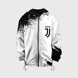 Куртка с капюшоном детская Juventus sport color black, цвет: 3D-черный