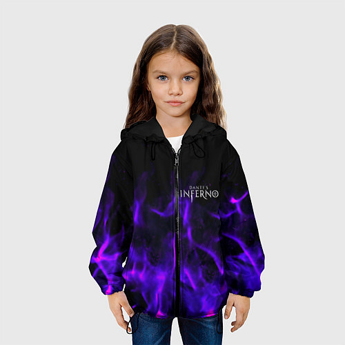 Детская куртка Dantes Inferno flame neon / 3D-Черный – фото 3