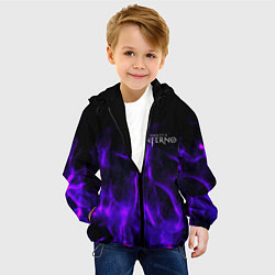Куртка с капюшоном детская Dantes Inferno flame neon, цвет: 3D-черный — фото 2