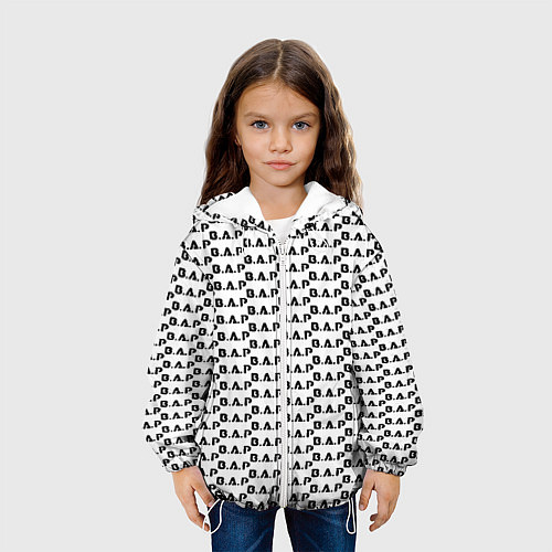 Детская куртка BAP kpop steel pattern / 3D-Белый – фото 3