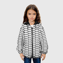 Куртка с капюшоном детская BAP kpop steel pattern, цвет: 3D-черный — фото 2