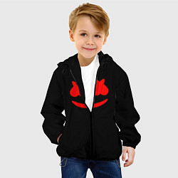 Куртка с капюшоном детская Маршмеллоу Comstock, цвет: 3D-черный — фото 2