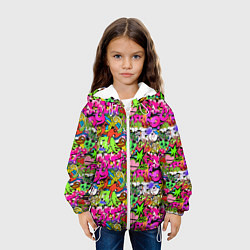 Куртка с капюшоном детская Hip Hop Graffiti, цвет: 3D-белый — фото 2