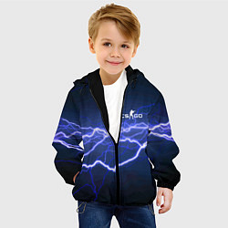 Куртка с капюшоном детская Counter Strike - lightning, цвет: 3D-черный — фото 2