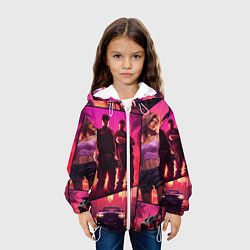 Куртка с капюшоном детская GTA V style art, цвет: 3D-белый — фото 2