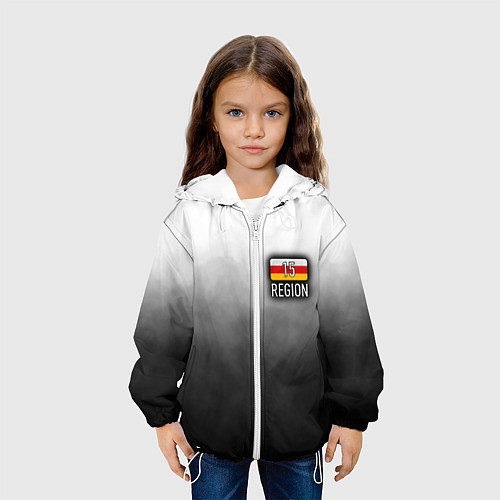 Детская куртка 15 регион на спине / 3D-Белый – фото 3