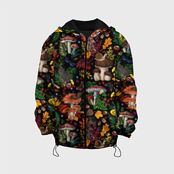 Детская куртка Фон с лесными грибами