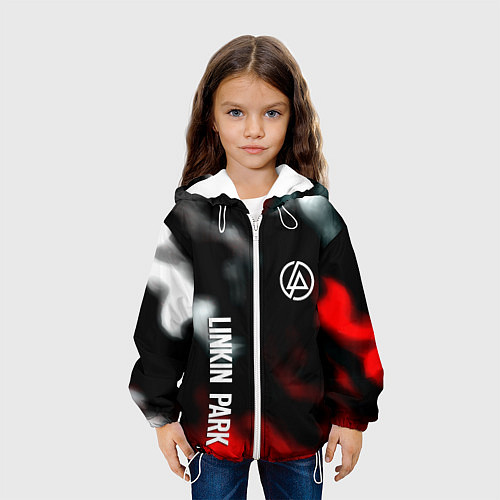 Детская куртка Linkin park flame / 3D-Белый – фото 3