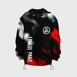 Куртка с капюшоном детская Linkin park flame, цвет: 3D-черный