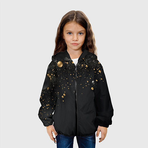 Детская куртка Золотая пыль / 3D-Черный – фото 3