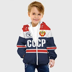 Куртка с капюшоном детская СССР - Союз Советских Социалистических Республик, цвет: 3D-белый — фото 2