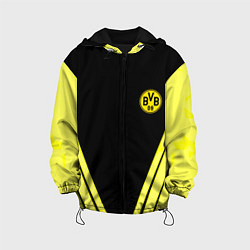 Куртка с капюшоном детская Borussia geometry yellow, цвет: 3D-черный