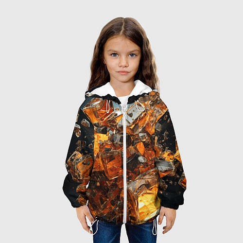 Детская куртка Янтарный взрыв / 3D-Белый – фото 3