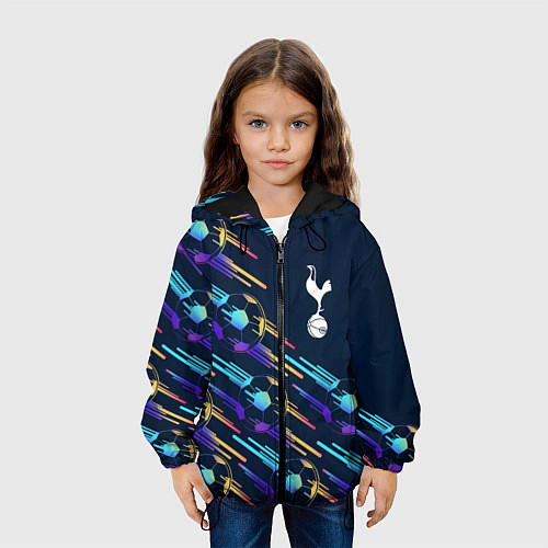 Детская куртка Tottenham градиентные мячи / 3D-Черный – фото 3