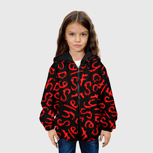 Детская куртка Sally face pattern game / 3D-Черный – фото 3