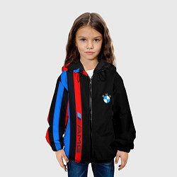 Куртка с капюшоном детская BMW amg sport, цвет: 3D-черный — фото 2