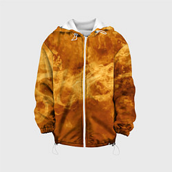 Куртка с капюшоном детская Лава Венеры - star dust, цвет: 3D-белый