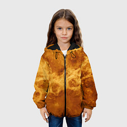 Куртка с капюшоном детская Лава Венеры - star dust, цвет: 3D-черный — фото 2