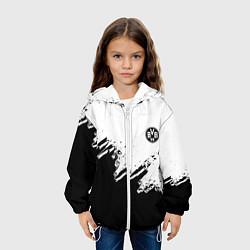 Куртка с капюшоном детская Borussia sport краски, цвет: 3D-белый — фото 2