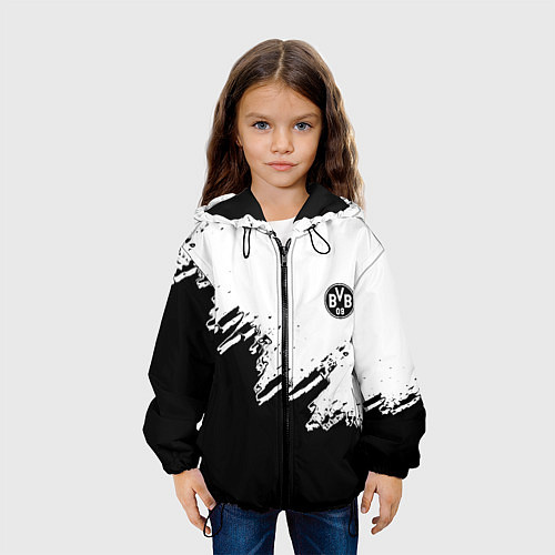 Детская куртка Borussia sport краски / 3D-Черный – фото 3