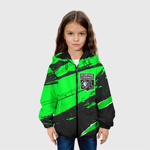 Детская куртка Lyon sport green / 3D-Черный – фото 3