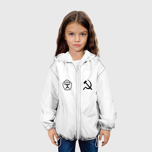 Детская куртка СССР гост три полоски / 3D-Белый – фото 3