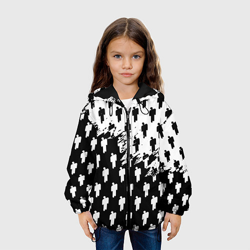 Детская куртка Billie Eilish pattern black / 3D-Черный – фото 3