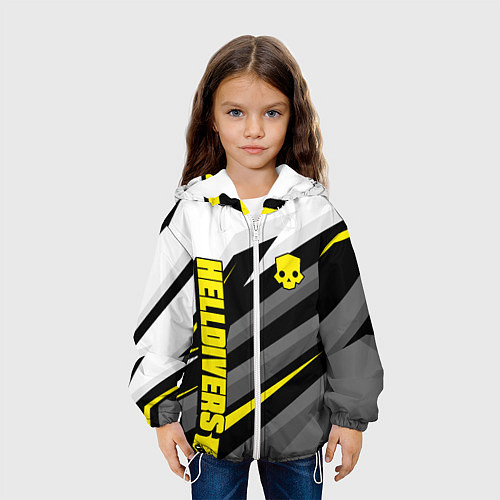 Детская куртка Helldivers 2 - yellow uniform / 3D-Белый – фото 3