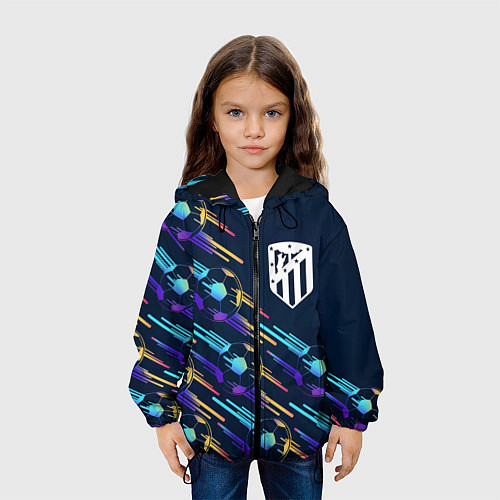 Детская куртка Atletico Madrid градиентные мячи / 3D-Черный – фото 3