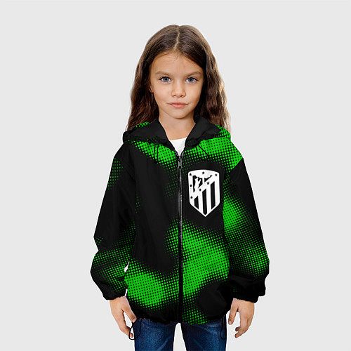 Детская куртка Atletico Madrid sport halftone / 3D-Черный – фото 3