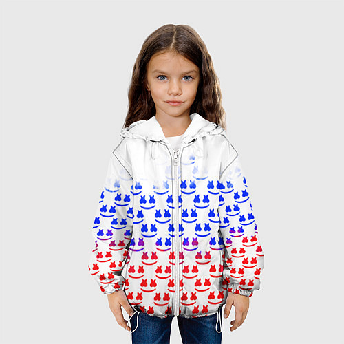 Детская куртка Marshmello russia color / 3D-Белый – фото 3
