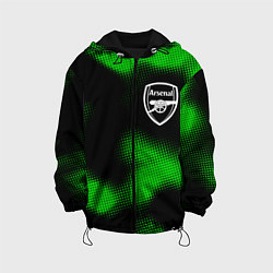 Куртка с капюшоном детская Arsenal sport halftone, цвет: 3D-черный