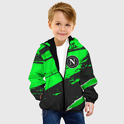 Куртка с капюшоном детская Napoli sport green, цвет: 3D-черный — фото 2