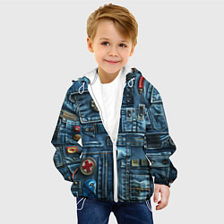 Куртка с капюшоном детская Джинсы для медработников, цвет: 3D-белый — фото 2